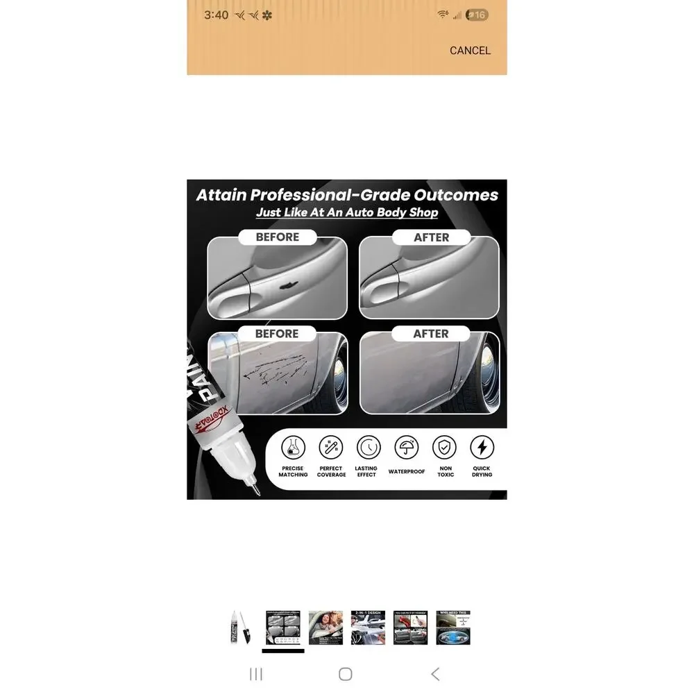 Silver Touch Up Paint for Cars, Professional Automotive Paint Scratch Repair,...